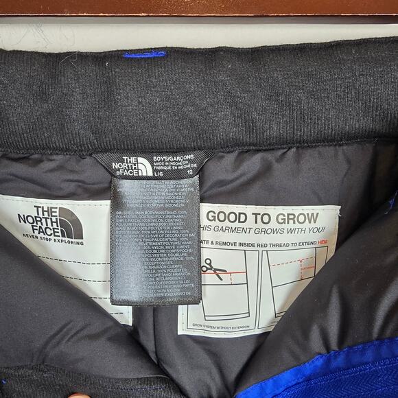 The North Face Boys Size L/12 Freedom Insulated Snow Pants TNF Blue Winter Ski - Picture 3 of 4